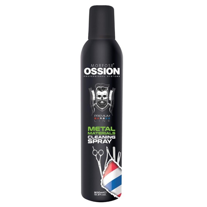 Ossion Premium Barber Line Metal Materials Cleansing Spray 300ml Ref: Oss-1014