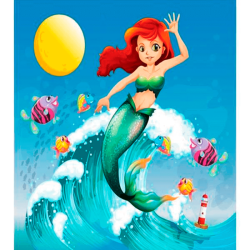 Peinador Infantil Sirena 80...