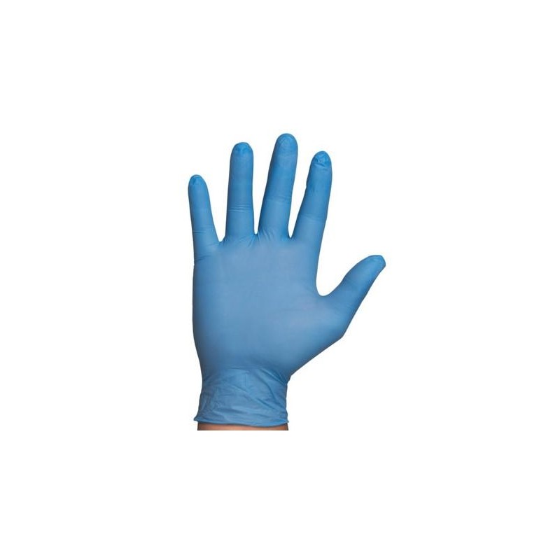 Rubberex Guantes Nitrilo Touch 100 Unids Blue Sin Polvo 3.5grs Talla 1 S Ref: 125