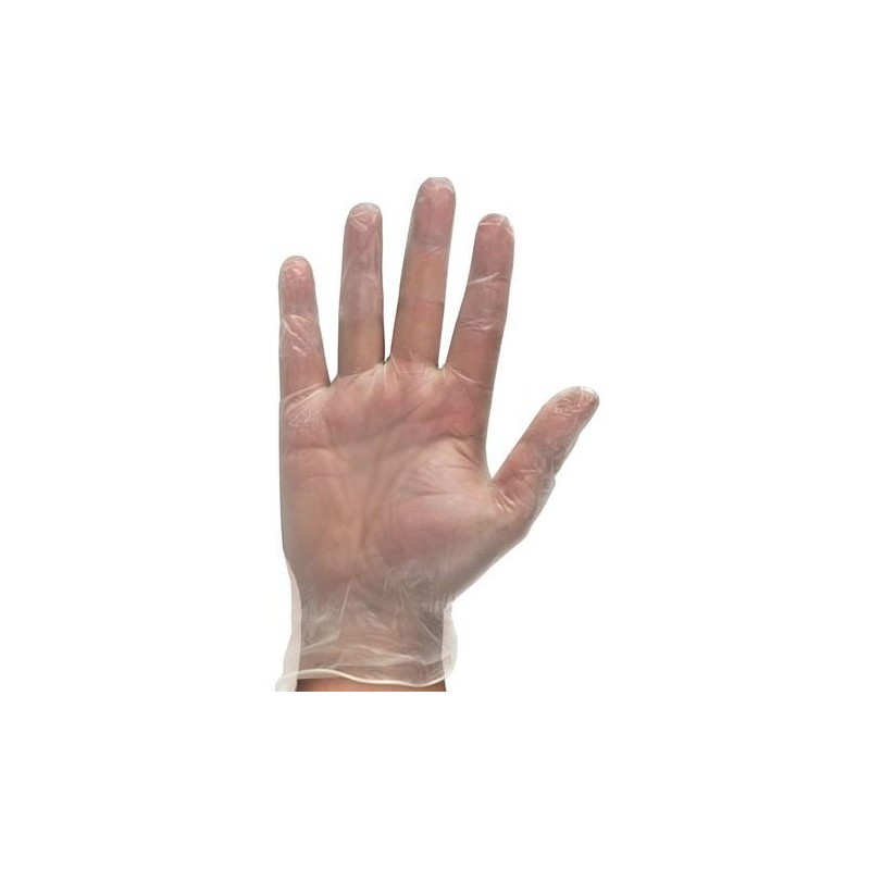 Rubberex Guantes Vinilo Touch 100 Unids Pf Transparente Sin Polvo 4.5grs Talla 3 L Ref: 424