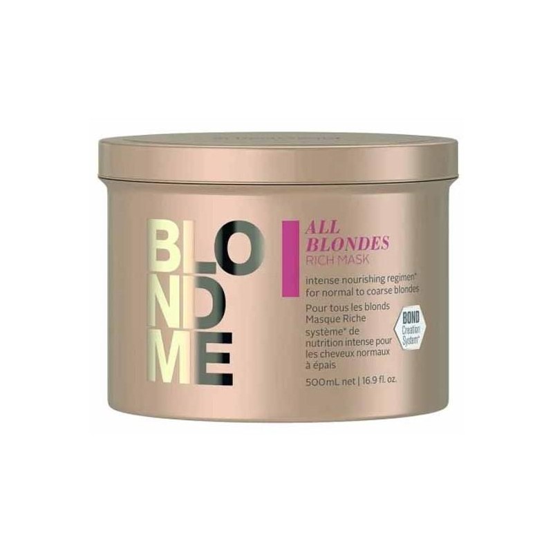 Schwarzkopf Blondme Enriquecida Mascarilla 500 Ml. Ref. 26331453