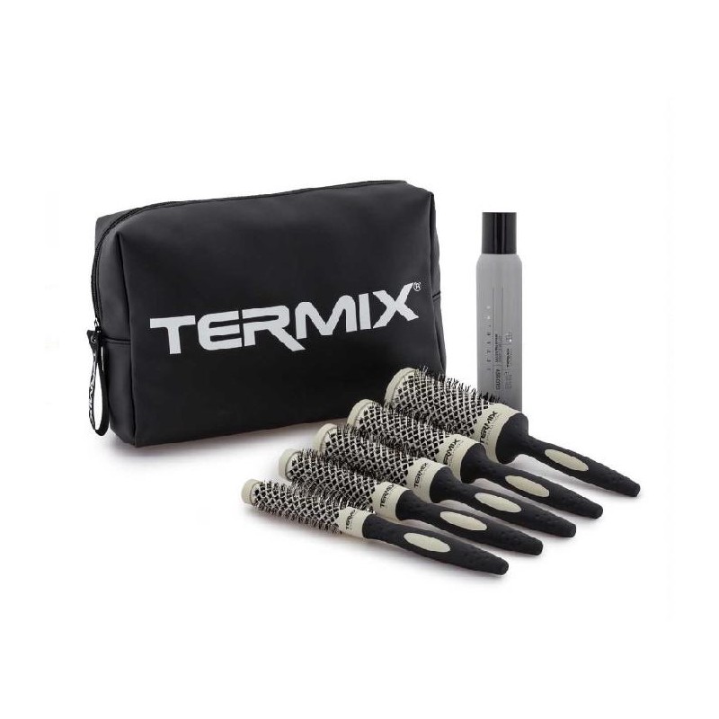 Termix Neceser Evo Cepillos Termico Teflon Soft Pack 5 Unds Ø 17 Al 43 Mas Spray Glossy 200 Ml Valorado  19 Euros Ref. P-mlt-e