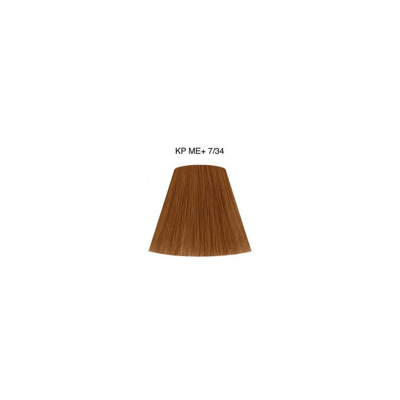 Wella Color Tinte Permanente Koleston Perfect N.  7.34 Rubio Medio Dorado Cobrizo