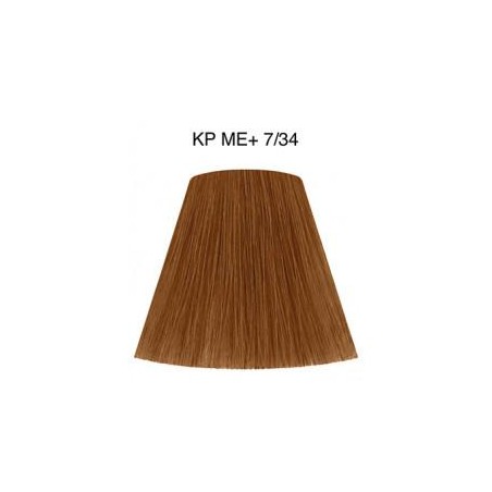 Wella Color Tinte Permanente Koleston Perfect N.  7.34 Rubio Medio Dorado Cobrizo