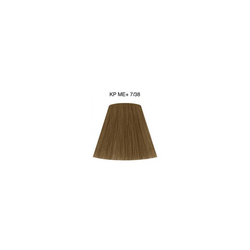 Wella Color Tinte Permanente Koleston Perfect N.  7.38 Rubio Medio Dorado Perla