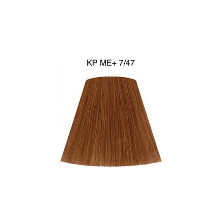 Wella Color Tinte Permanente Koleston Perfect N.  7.47 Rubio Medio Cobrizo Marrón