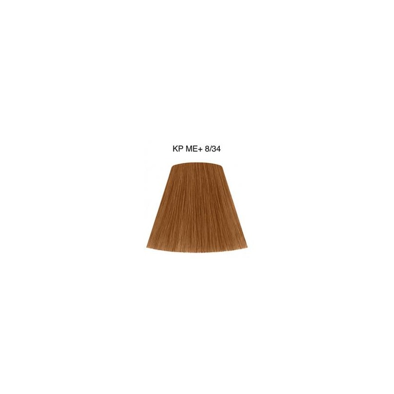 Wella Color Tinte Permanente Koleston Perfect N.  8.34 Rubio Claro Dorado Cobrizo In
