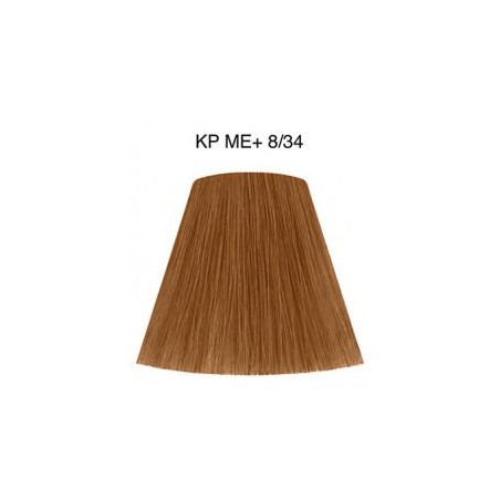 Wella Color Tinte Permanente Koleston Perfect N.  8.34 Rubio Claro Dorado Cobrizo In