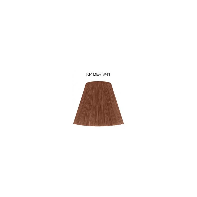 Wella Color Tinte Permanente Koleston Perfect N.  8.41 Rubio Claro Cobrizo Ceniza