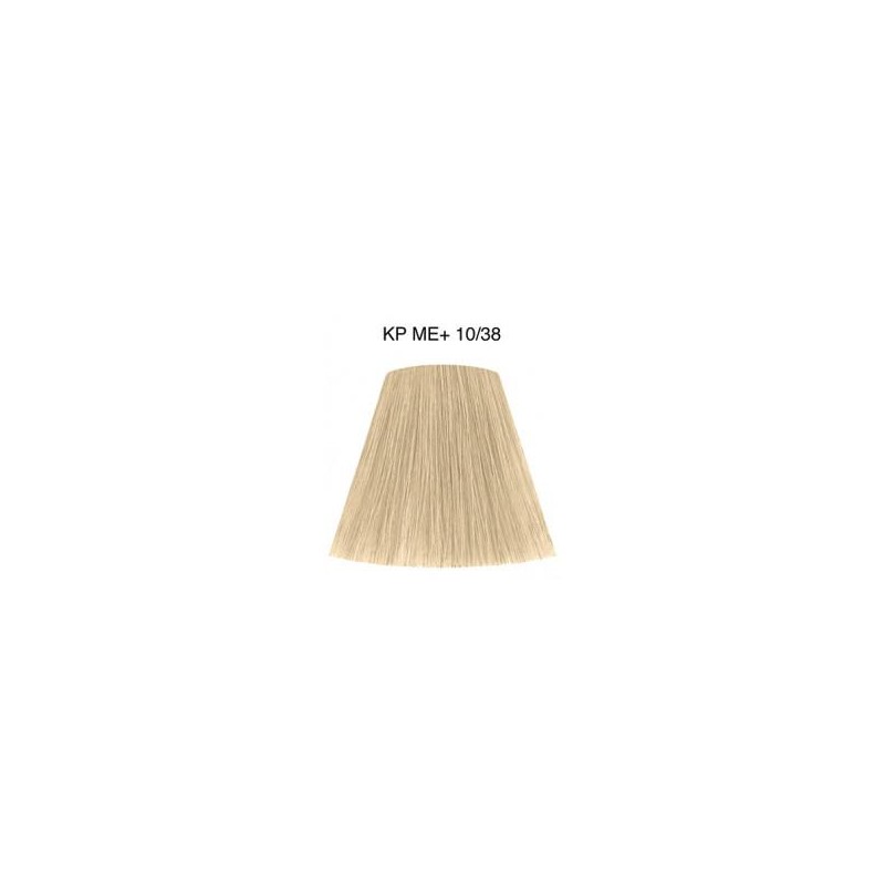 Wella Color Tinte Permanente Koleston Perfect N. 10.38 Rubio Super Claro Dorado Perla