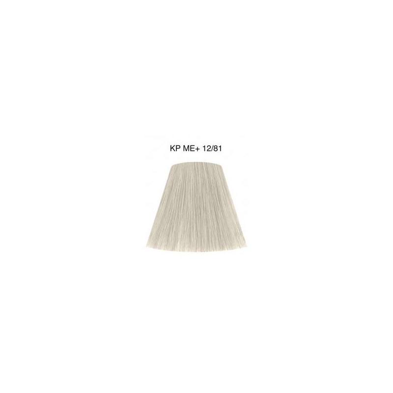 Wella Color Tinte Permanente Koleston Perfect N. 12.81 Superaclarante Rubio Perla Ceniza