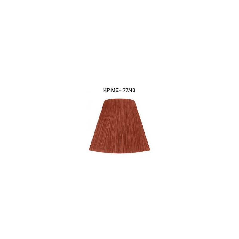 Wella Color Tinte Permanente Koleston Perfect N. 77.43 Rubio Medio Cobrizo Dorado