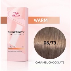Wella Color Tinte Permanente Shinefinity 06.73 Color Rubio Oscuro Marrón Dorado 60 Ml   Ref. 99350113544