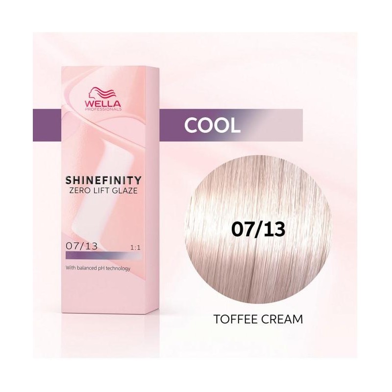 Wella Color Tinte Permanente Shinefinity 07.13 Color Rubio Medio Ceniza Dorado 60 Ml   Ref. 99350113557
