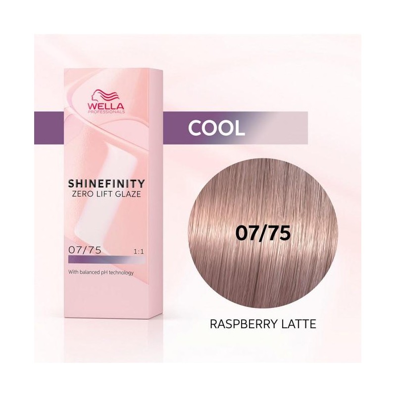 Wella Color Tinte Permanente Shinefinity 07.75 Color Rubio Medio Marrón Caoba 60 Ml   Ref. 99350113563
