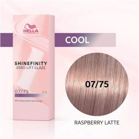 Wella Color Tinte Permanente Shinefinity 07.75 Color Rubio Medio Marrón Caoba 60 Ml   Ref. 99350113563