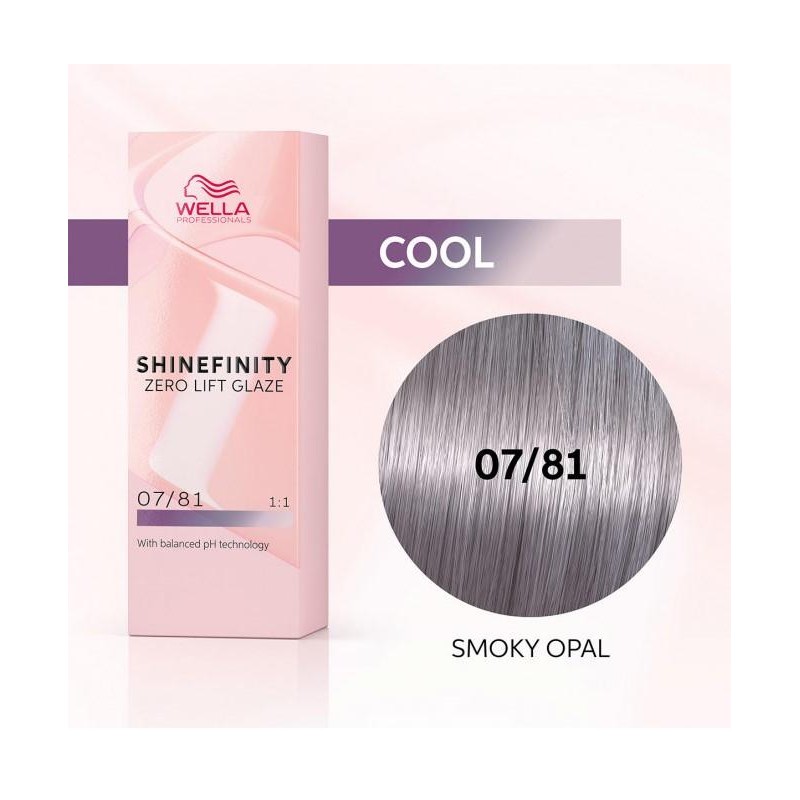 Wella Color Tinte Permanente Shinefinity 07.81 Color Rubio Medio Perla Ceniza 60 Ml   Ref. 99350113564