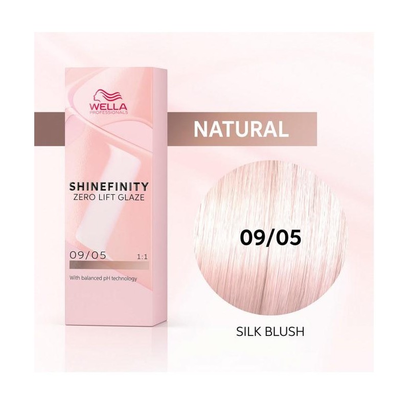 Wella Color Tinte Permanente Shinefinity 09.05 Color Rubio Muy Claro Natural Caoba 60 Ml   Ref. 99350113556