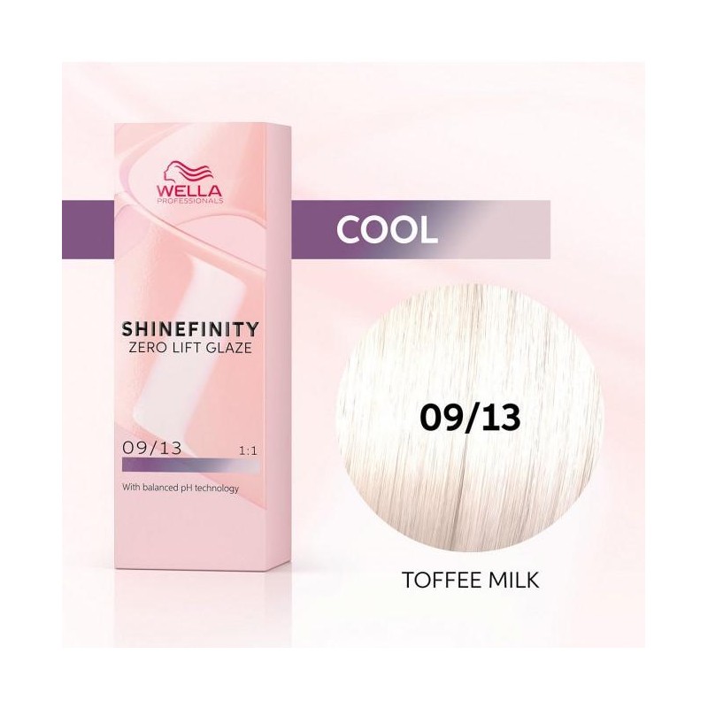 Wella Color Tinte Permanente Shinefinity 09.13 Color Rubio Muy Claro Ceniza Dorado 60 Ml   Ref. 99350113553