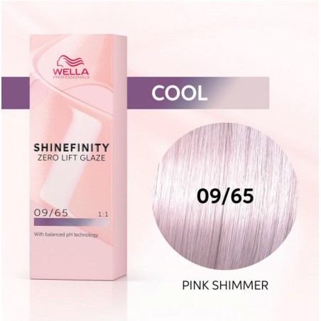 Wella Color Tinte Permanente Shinefinity 09.65 Color Rubio Muy Claro Violeta Caoba 60 Ml Ref. 99350113551