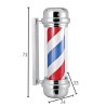 Postquam Barber Pole Luminoso Giratorio Rayas Azul/blanca/roja Carcasa Cromada    Ref. Idaccbarb02