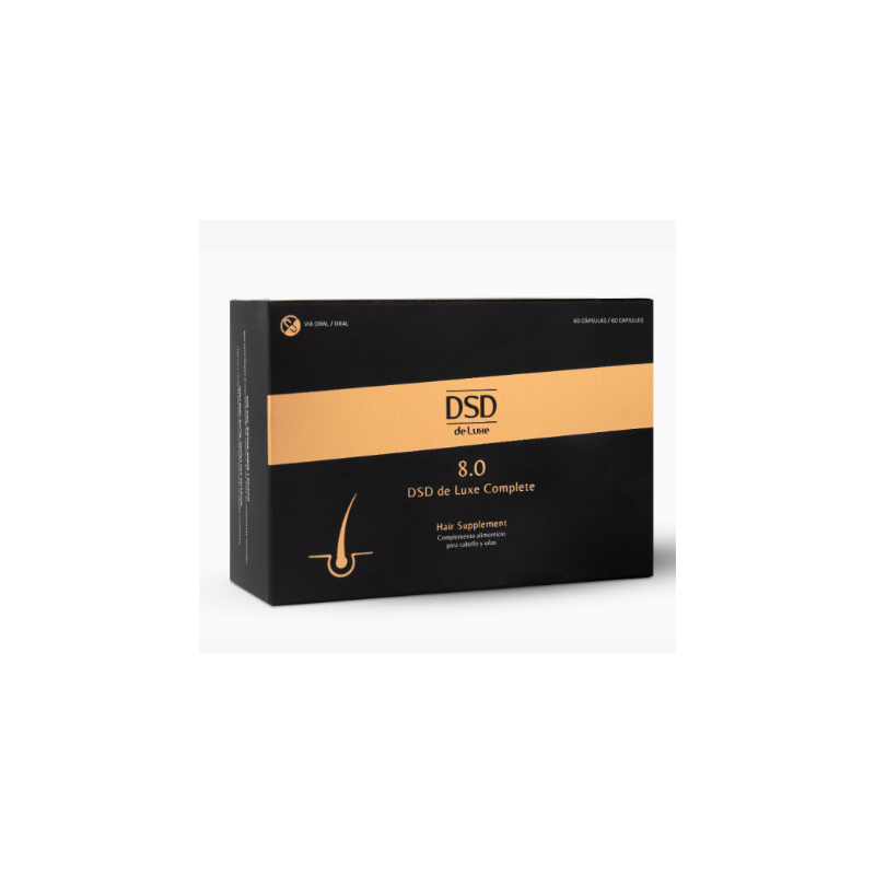 Dsd De Luxe 8.0 Complemento Alimenticio Para Cabello, Piel Y Uñas 60 Capsulas