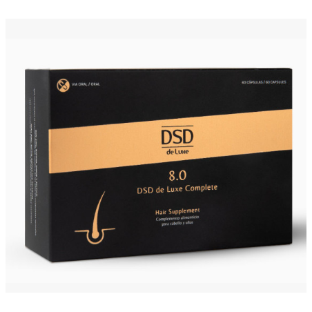 Dsd De Luxe 8.0 Complemento Alimenticio Para Cabello, Piel Y Uñas 60 Capsulas
