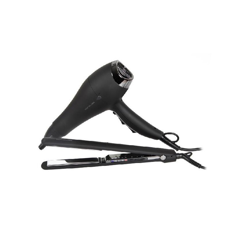 Corioliss Kit Christmas Plancha Titanio C3 Y Flow Dc Black Chrome    Ref. Suk1015