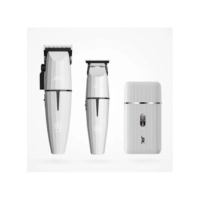Jrl Maquinas Onix Ghost Combo Kit 2 Blanco Edition  Clipper-trimmer-shave  Sin Cable  Ref. Zzmaq30457