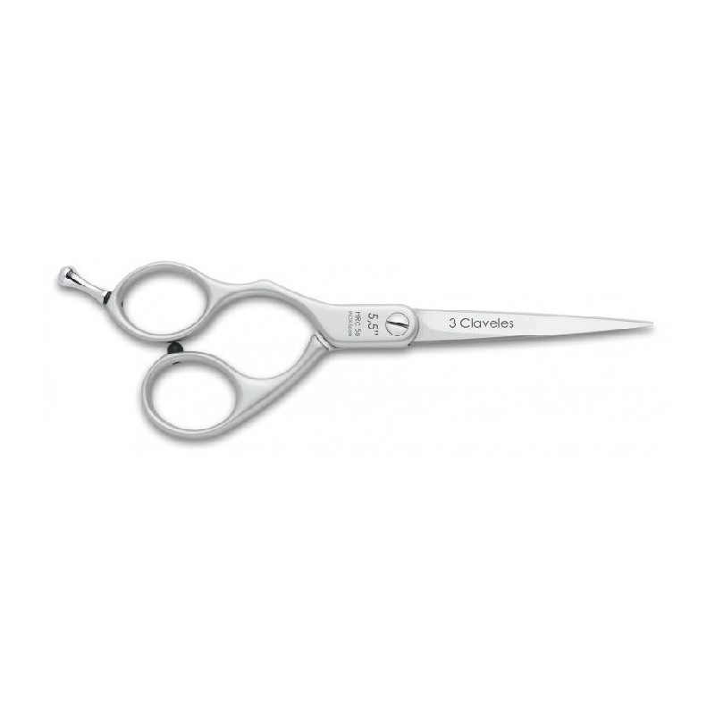 3 Claveles Tijera Aluminio Blanco Acero Hrc56 Para Zurdo Filo Suave 5.5 Pulgadas Ref. 12696