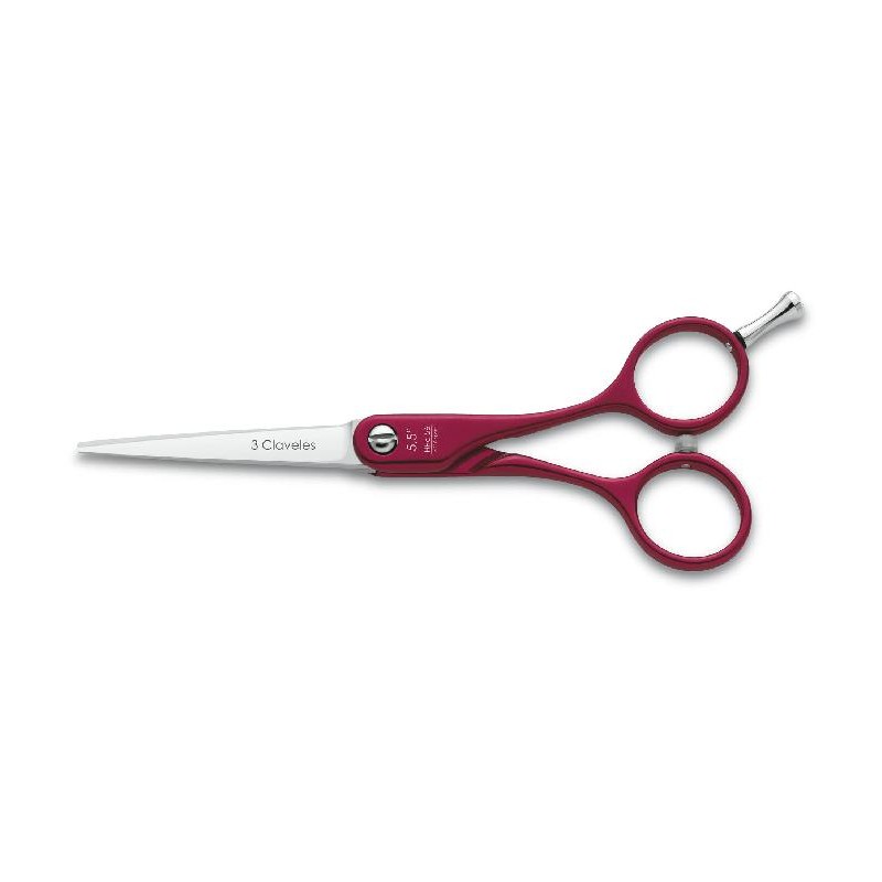 3 Claveles Tijera Aluminio Roja Acero Hrc56 Filo Suave 5.5 Pulgadas Ref. 12607