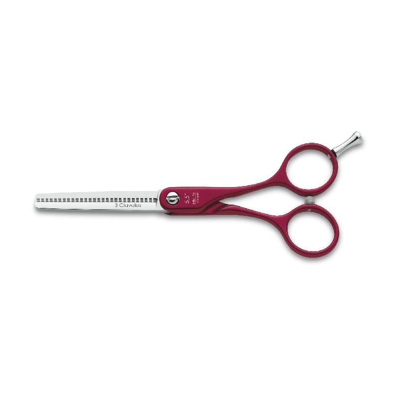3 Claveles Tijera Aluminio Roja Esculpir 28 Dientes Acero Hrc56 Filo Suave 5.5 Pulgadas Ref. 12609