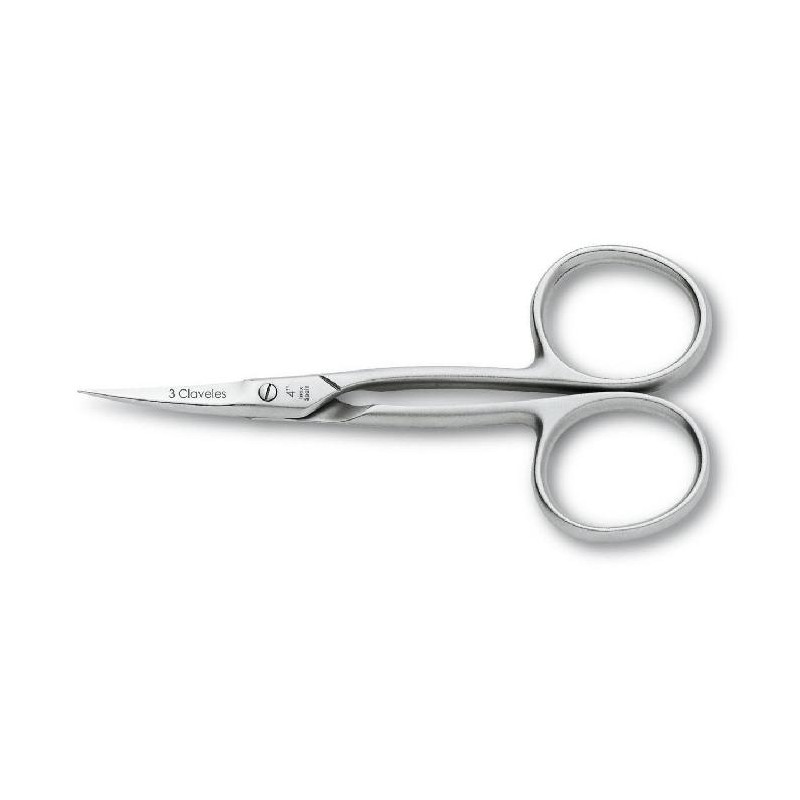 3 Claveles Tijera Curva Inoxidable 4 Pulgadas Ref. 12005