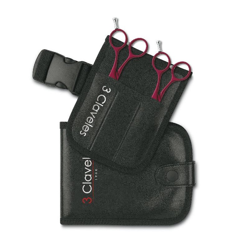 3 Claveles Tijera Duraluminio Rojo Kit Ref. 12690