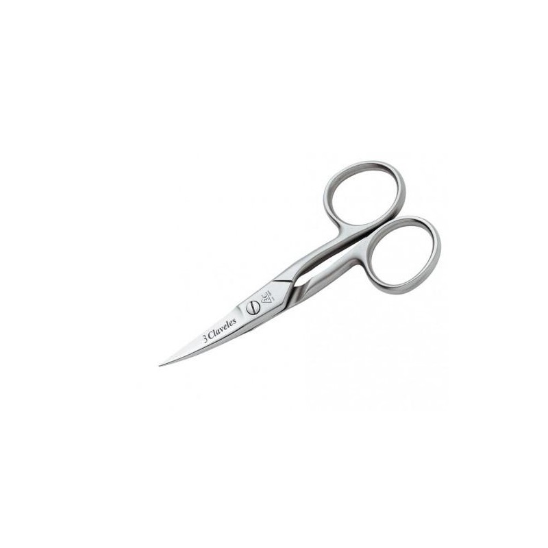 3 Claveles Tijera Uñas Curva Inoxidable 4 Pulgadas Ref. 12019
