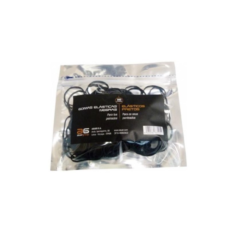 Ag Goma Elastica Negra Bolsa 300 Unds. Ref. 33125
