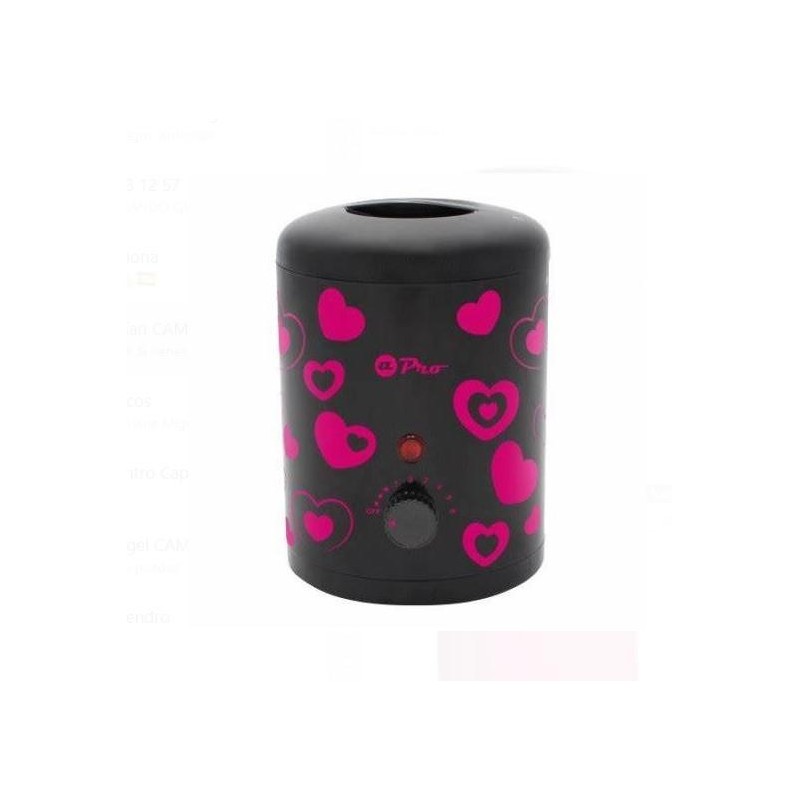 Albipro Fusor Cera Negro Corazones 165 Ml.   Ref. 28198