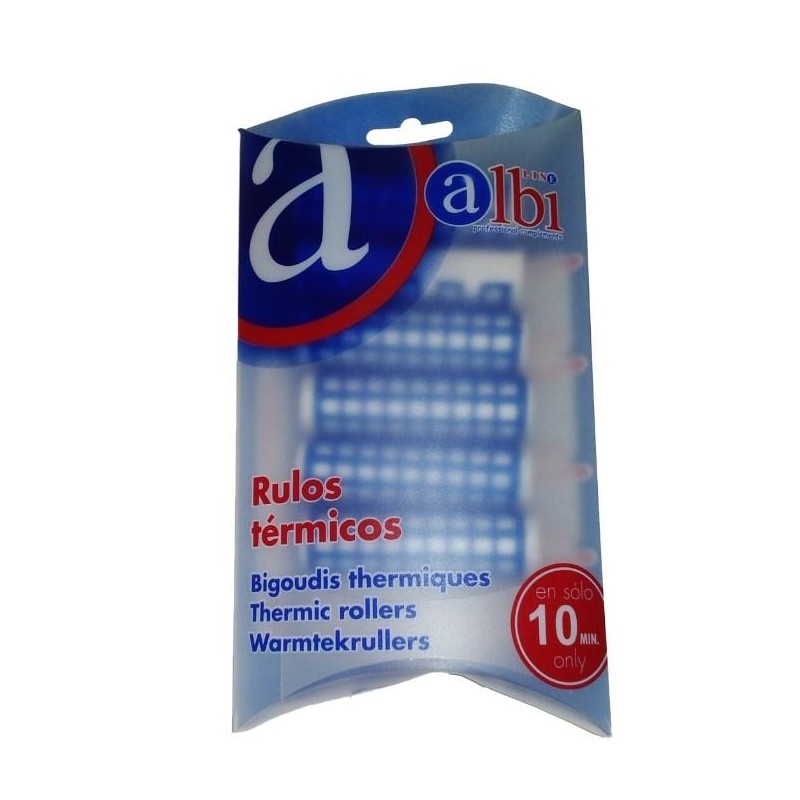 Albipro Rulos Termicos Pequeño 6 Unds 7 Ctm. Ø 15 Mm Ref. Rt6p