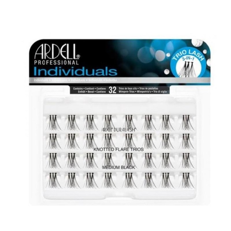 Ardell Pestañas Individuales Trio Medium Black Ref. 62158