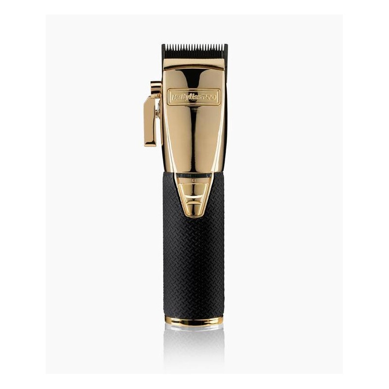 Babyliss Pro Maquina Cortapelo Sin Cable Recargable Mod. Boost+ Clipper Gold With Black Grip     Ref. Fx8700gbpe  4rtists